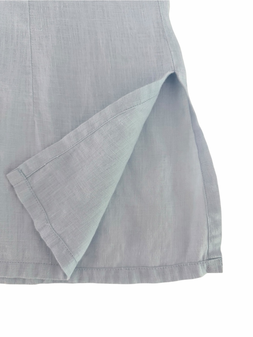 TRISTAN & ISEUT Light Blue 100% Linen Button-Up Shirt Casual size S - Picture 5 of 11